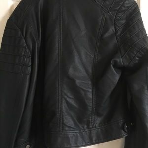 Faux leather jacket